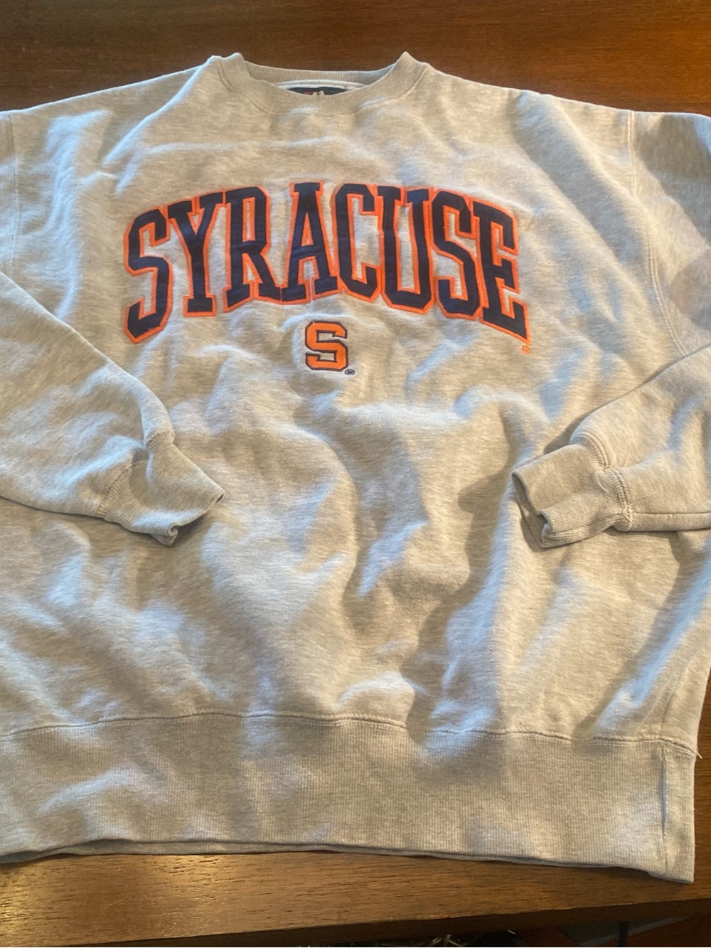 Vintage Syracuse University Orange Sweatshirt 2XL J America Gray Crewneck Heavy